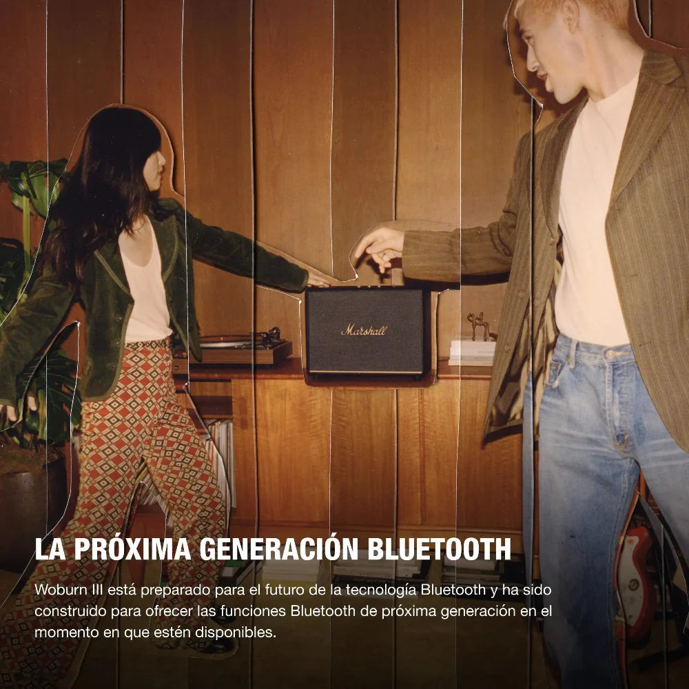 Parlante Marshall Woburn III Bluetooth 120V - Negro