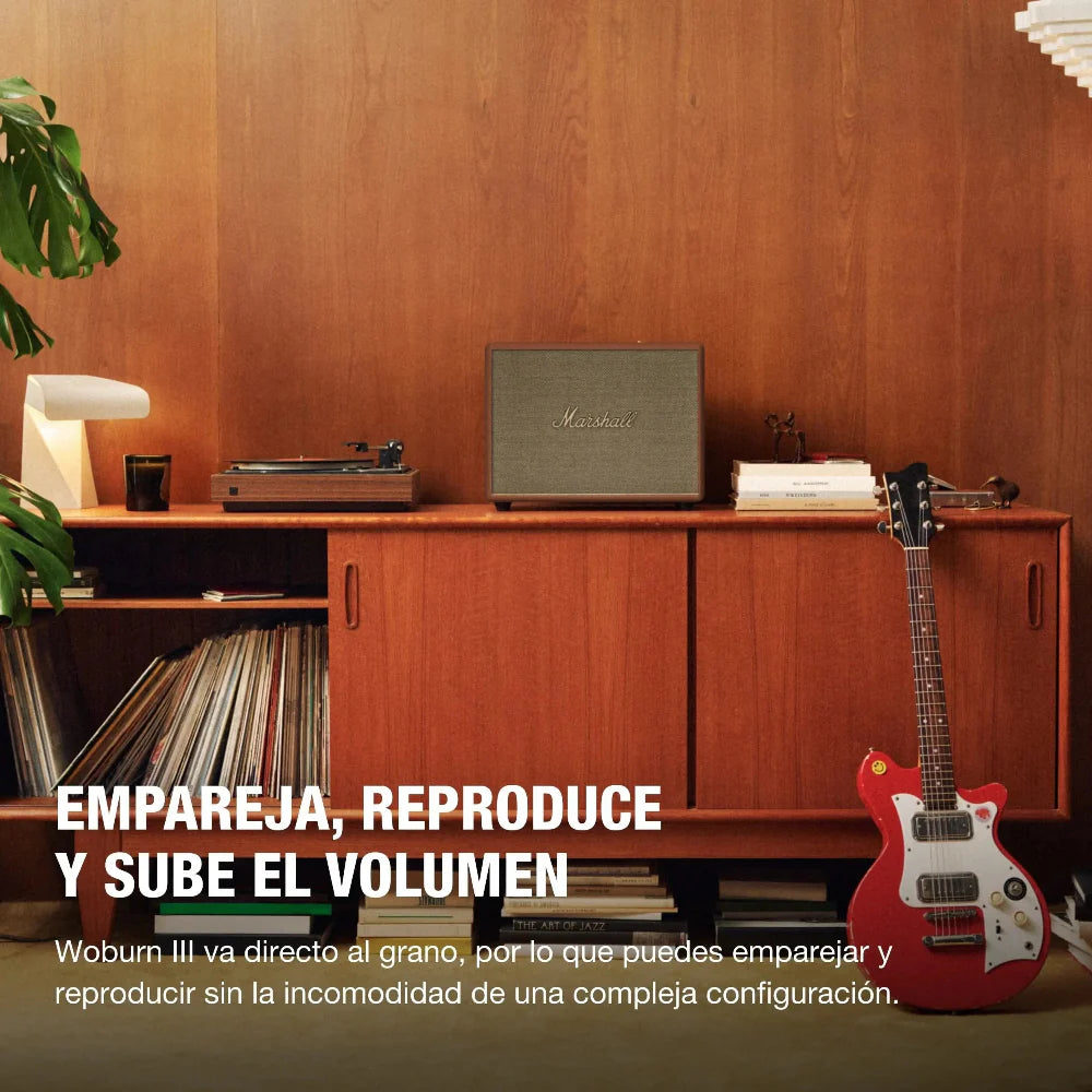 Parlante Marshall Woburn III Bluetooth 120V - Negro