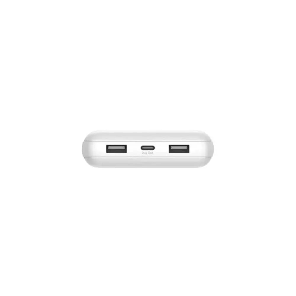 Batería Portatil Belkin 20000 mAh USB-A x2 - USB-C - Blanco