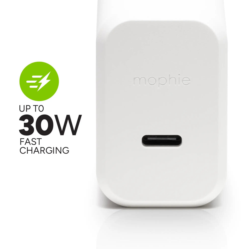 Cargador de Pared Mophie USB-C 30W - Blanco