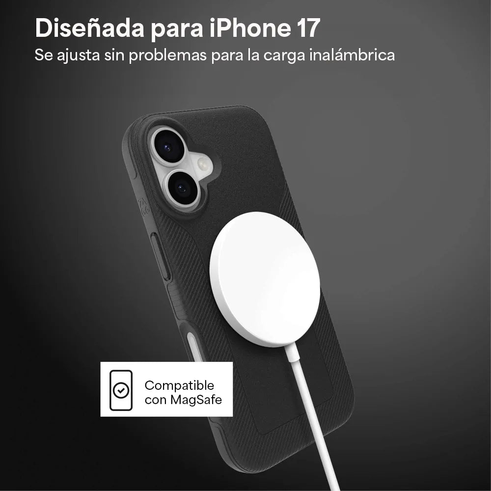 Case ZAGG Luxe con MagSafe para iPhone Series 17 - Negro