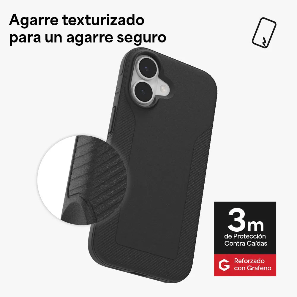 Case ZAGG Luxe con MagSafe para iPhone Series 17 - Negro