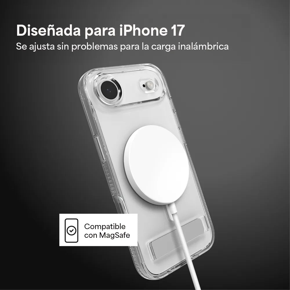 Case ZAGG Crystal Palace con MagSafe KS para iPhone Series 17 - Transparente