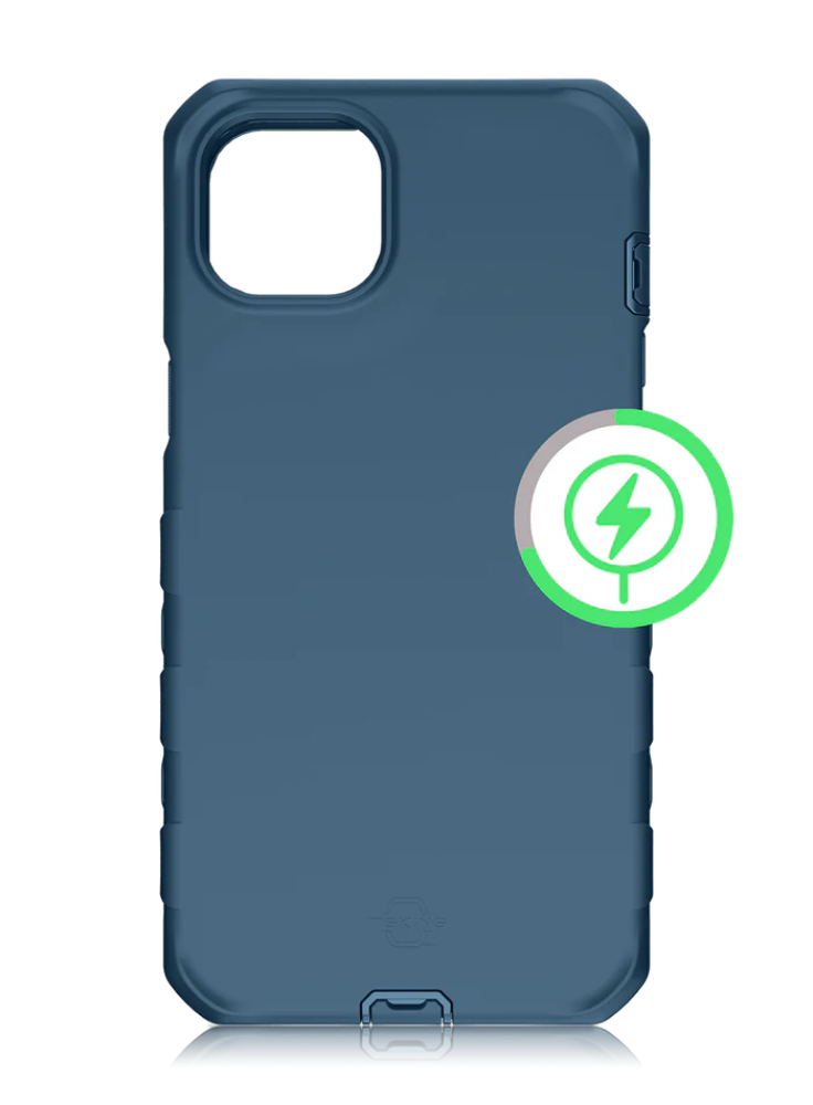 Case ItSkins Vault Solid con MagSafe para iPhone 14 Plus - Azul Marino