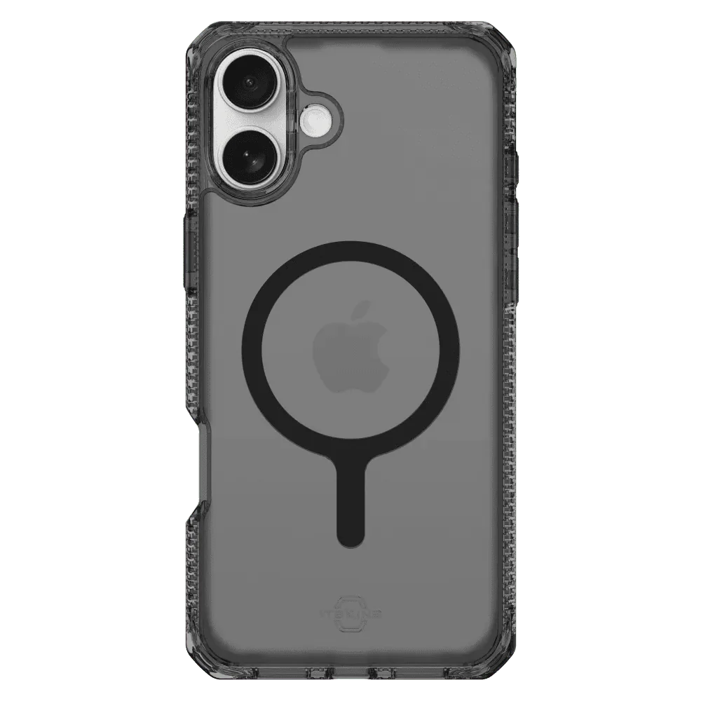 Case ItSkins Hybrid R Vapor con MagSafe para iPhone 16 Plus - Negro