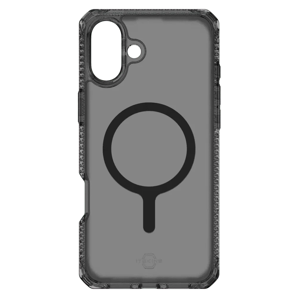 Case ItSkins Hybrid R Vapor con MagSafe para iPhone 16 Plus - Negro