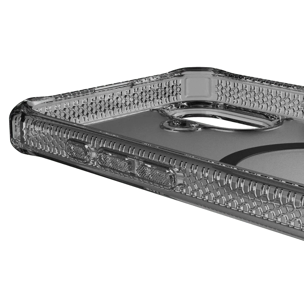 Case ItSkins Hybrid R Vapor con MagSafe para iPhone 16 Plus - Negro