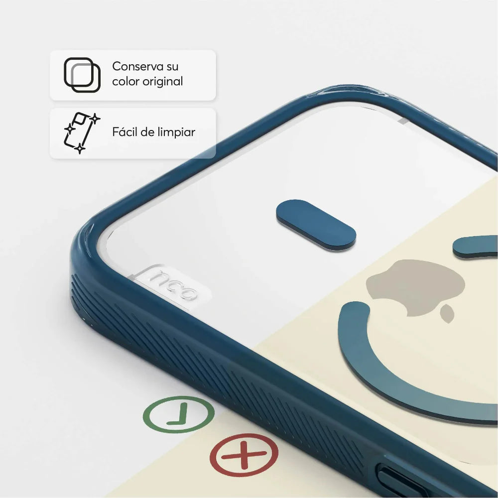 Case NCO SafeCase Force con MagSafe para iPhone Series 17 - Azul Naval