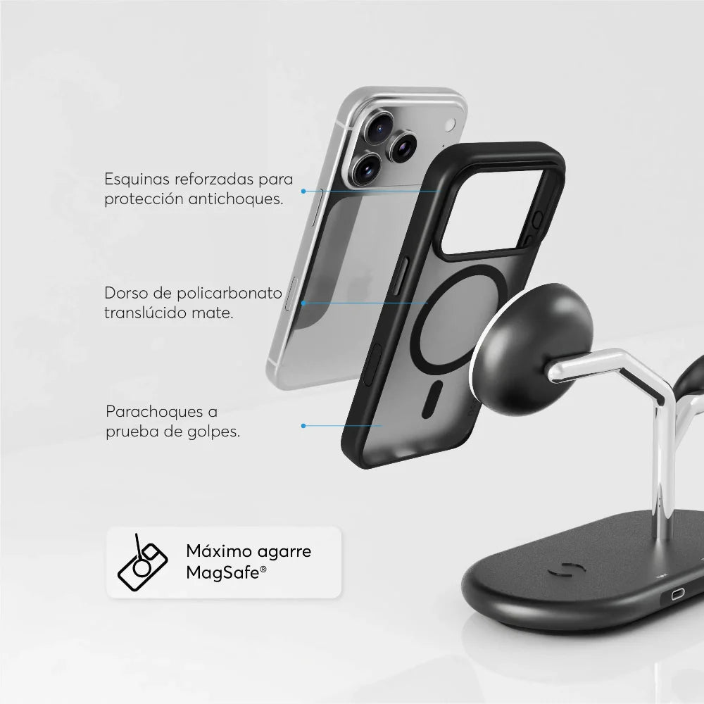 Case NCO SafeCase Lite con MagSafe para iPhone Series 17 - Negro