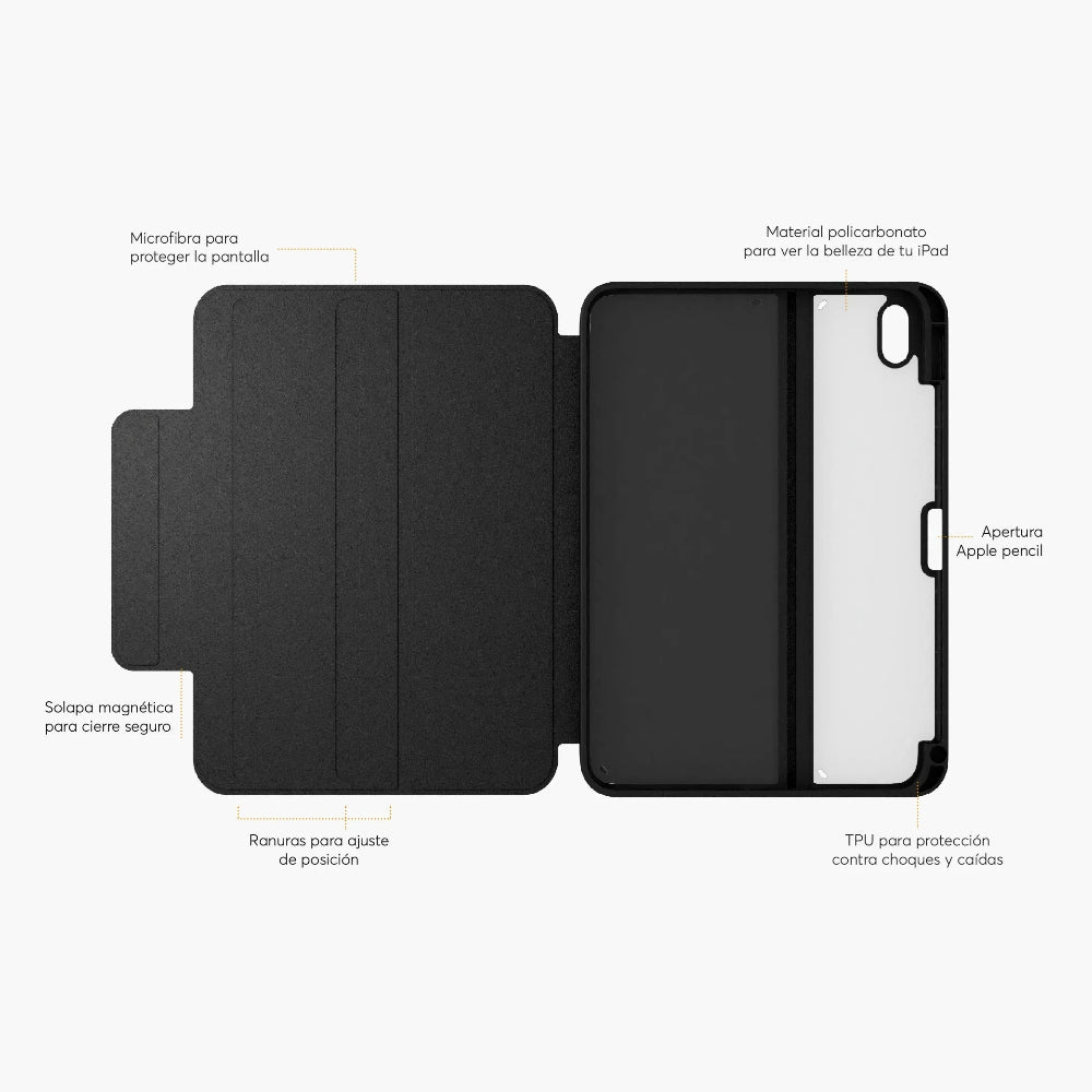 SafeCase Click Royal Black NCO para iPad (2024)