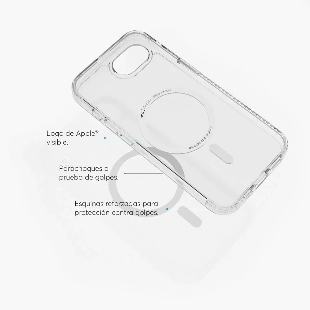 SafeCase Clear Compatible con MagSafe para iPhone 16e