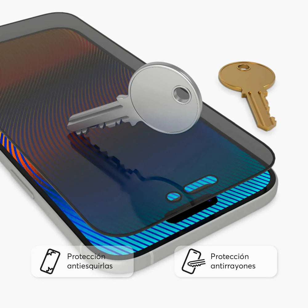 Protector de Pantalla NCO GlassGuard Privacy para iPhone Series 17 - Negro