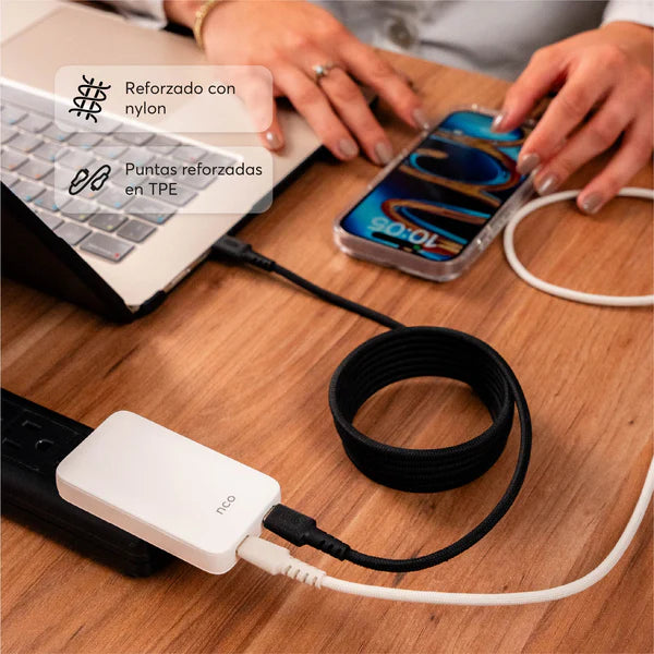 Cable Magnetico NCO PowerForce 2m USB-C a USB-C