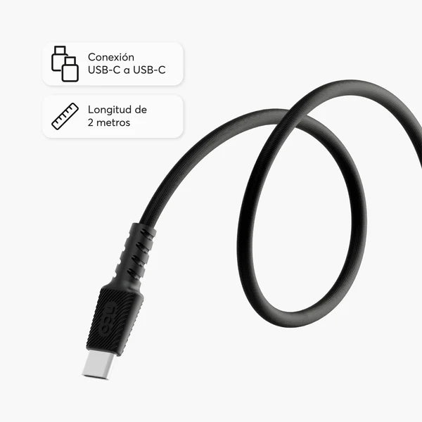 Cable Magnetico NCO PowerForce 2m USB-C a USB-C