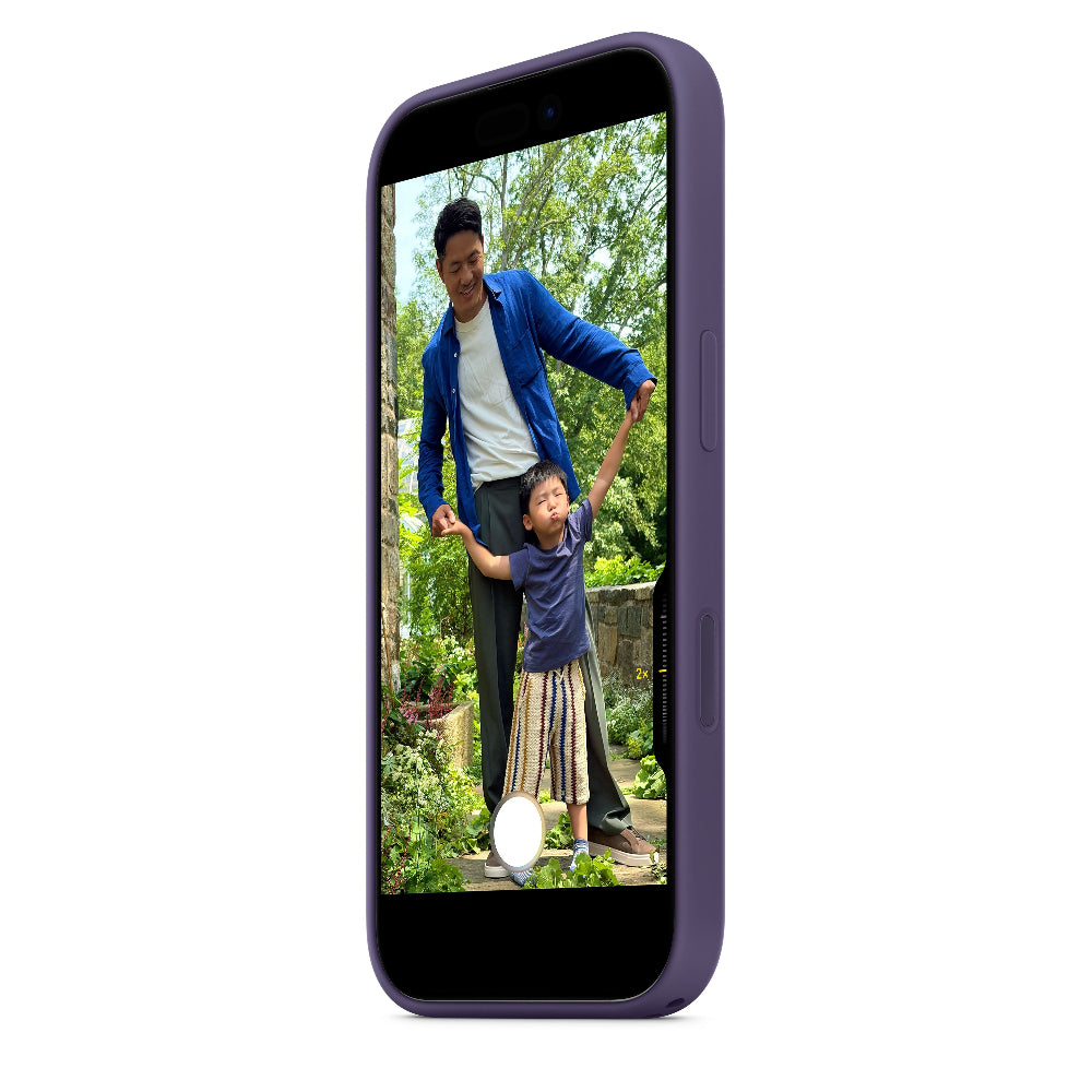 Funda de silicón con MagSafe para el iPhone Series 17 – Morado niebla