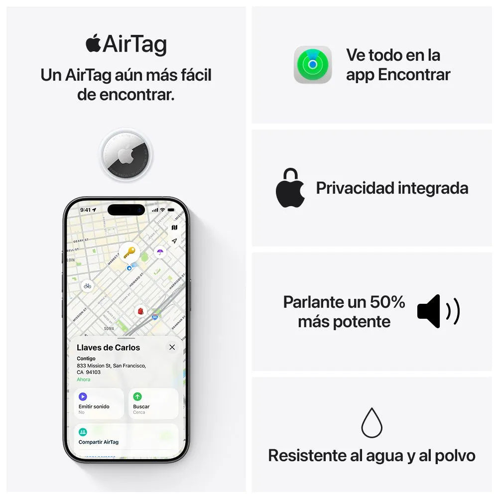 AirTag 2.ª generación (4 piezas)