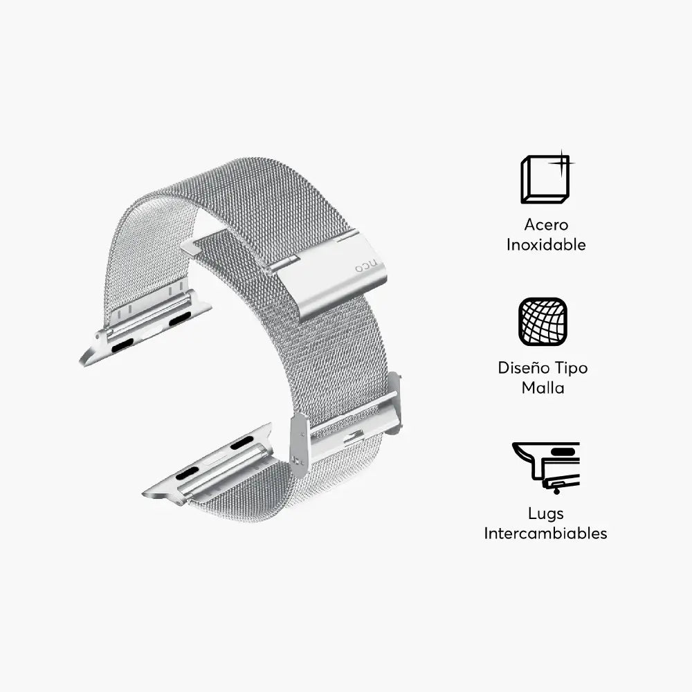 Correa de acero MeshLoop NCO para Apple Watch