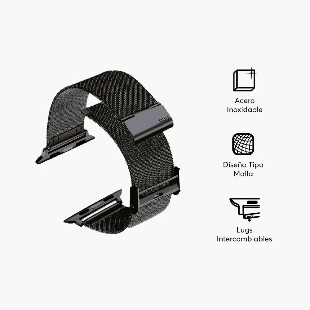 Correa de acero MeshLoop NCO para Apple Watch