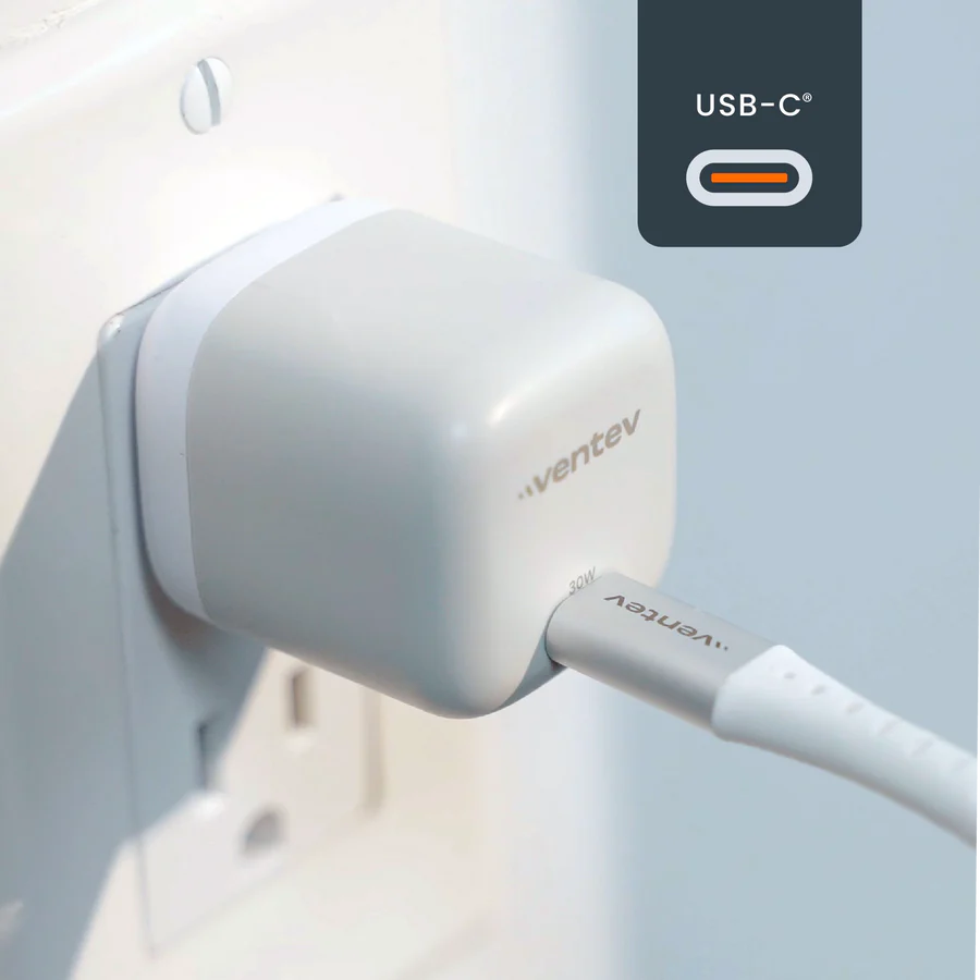 Cargador de pared VENTEV 30w con cable USB-C a Lightning