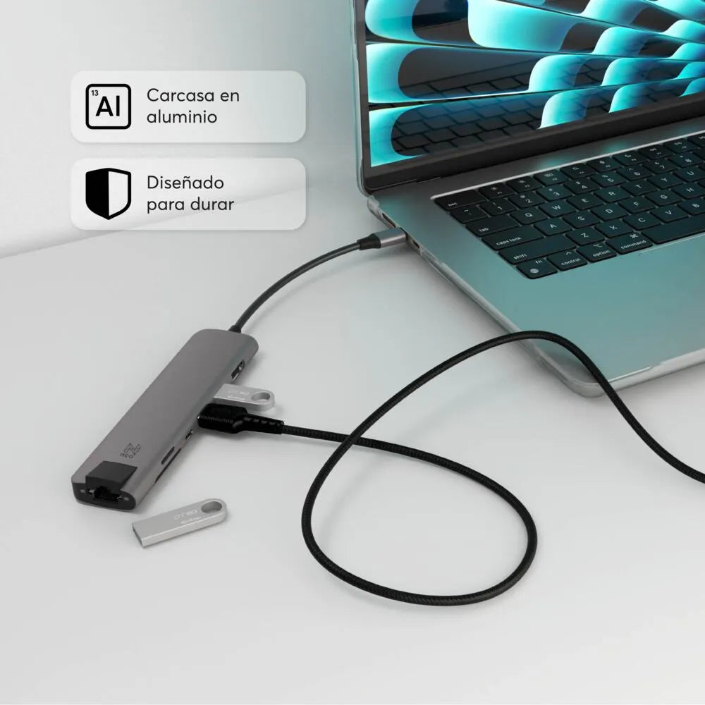 Multipuerto Ultra NCO para MacBook (USB-C) - Gris Espacial