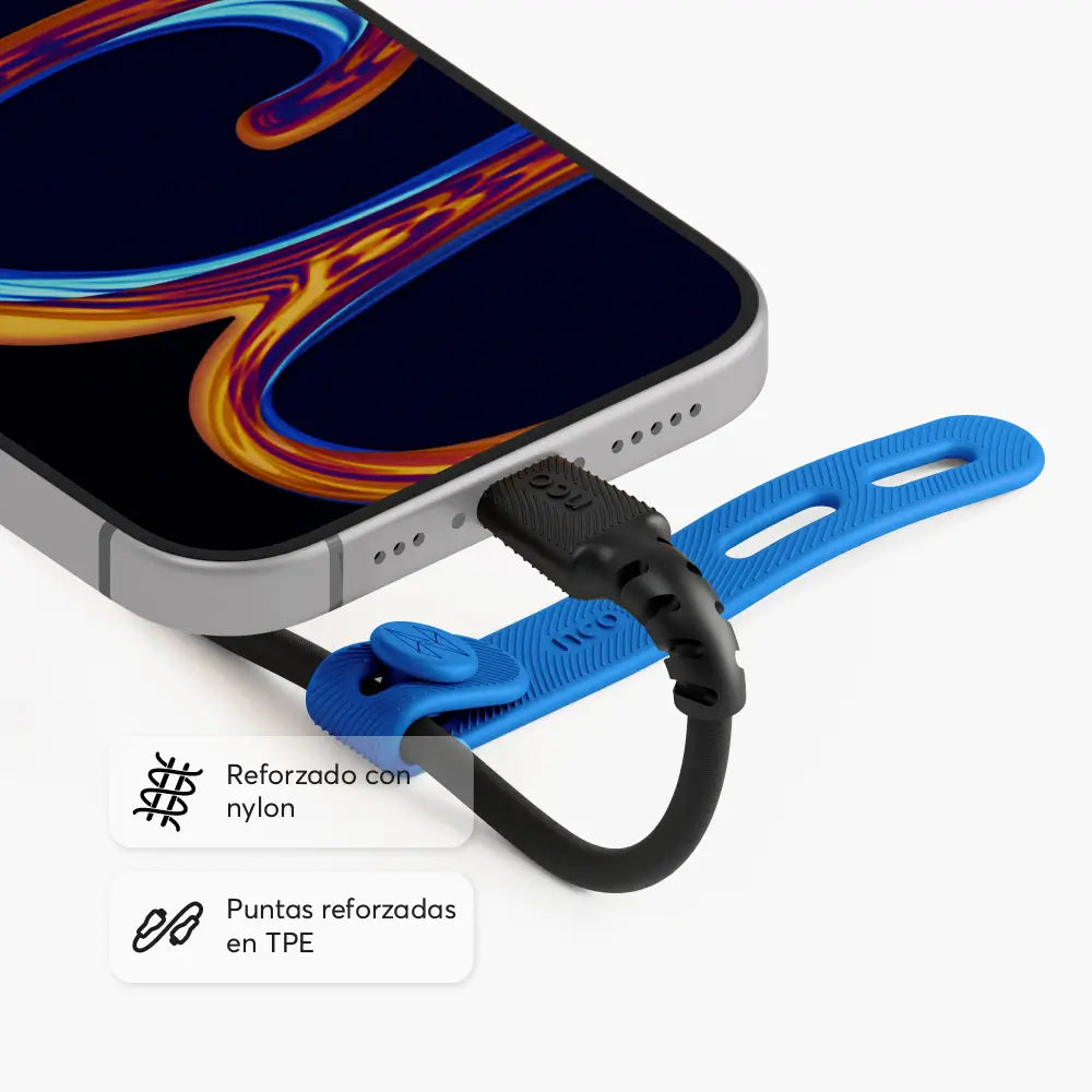 Cable Trenzado NCO PowerLite 1m USB-C a USB-C