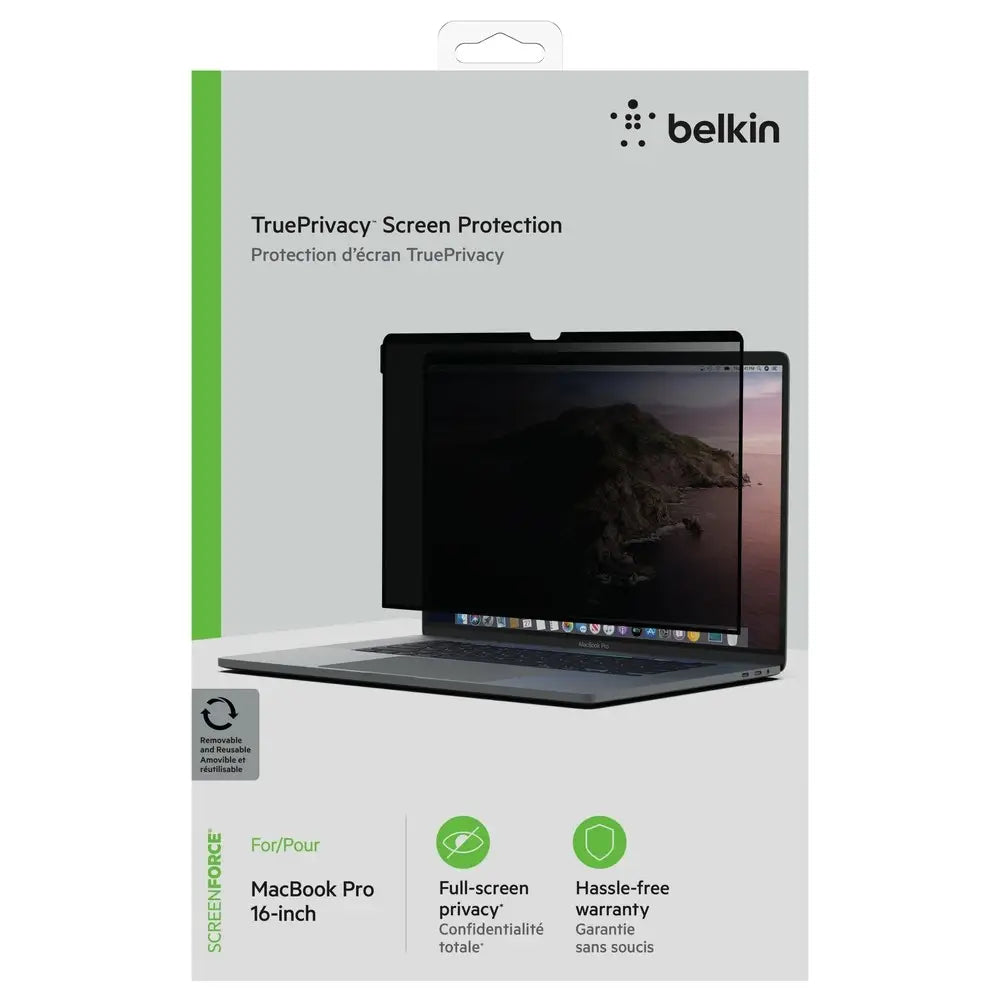 Protector de Pantalla Belkin privacidad para Macbook Pro 16 removible