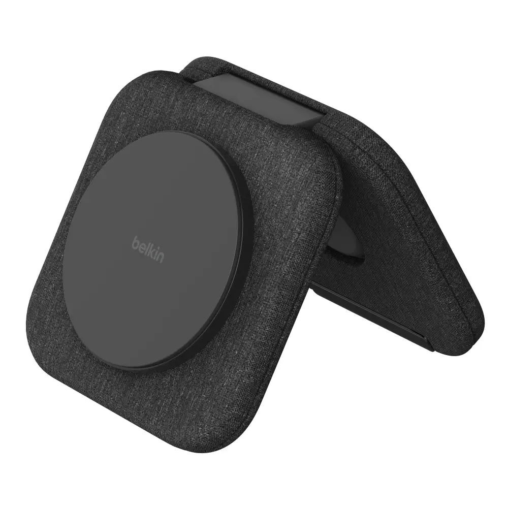 Base de carga Belkin QI2 Pad viajero 2 en 1 15W - Negro