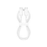 Cable Mophie essential trenzado USB-C a USB-C 60w 1m - Blanco