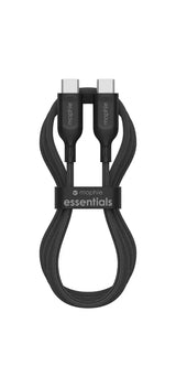 Cable Mophie essential trenzado USB-C a USB-C 60w 2m - Negro