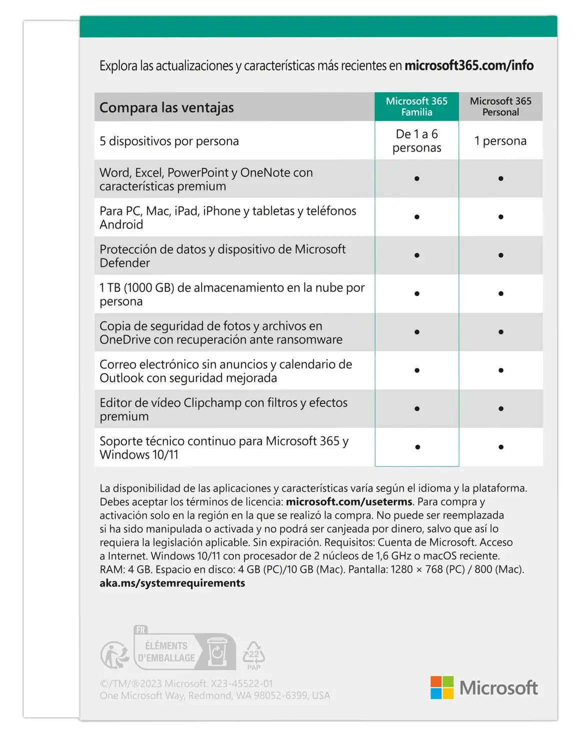 Microsoft ESD Office 365 Hogar 32/64 (Todos los idiomas)