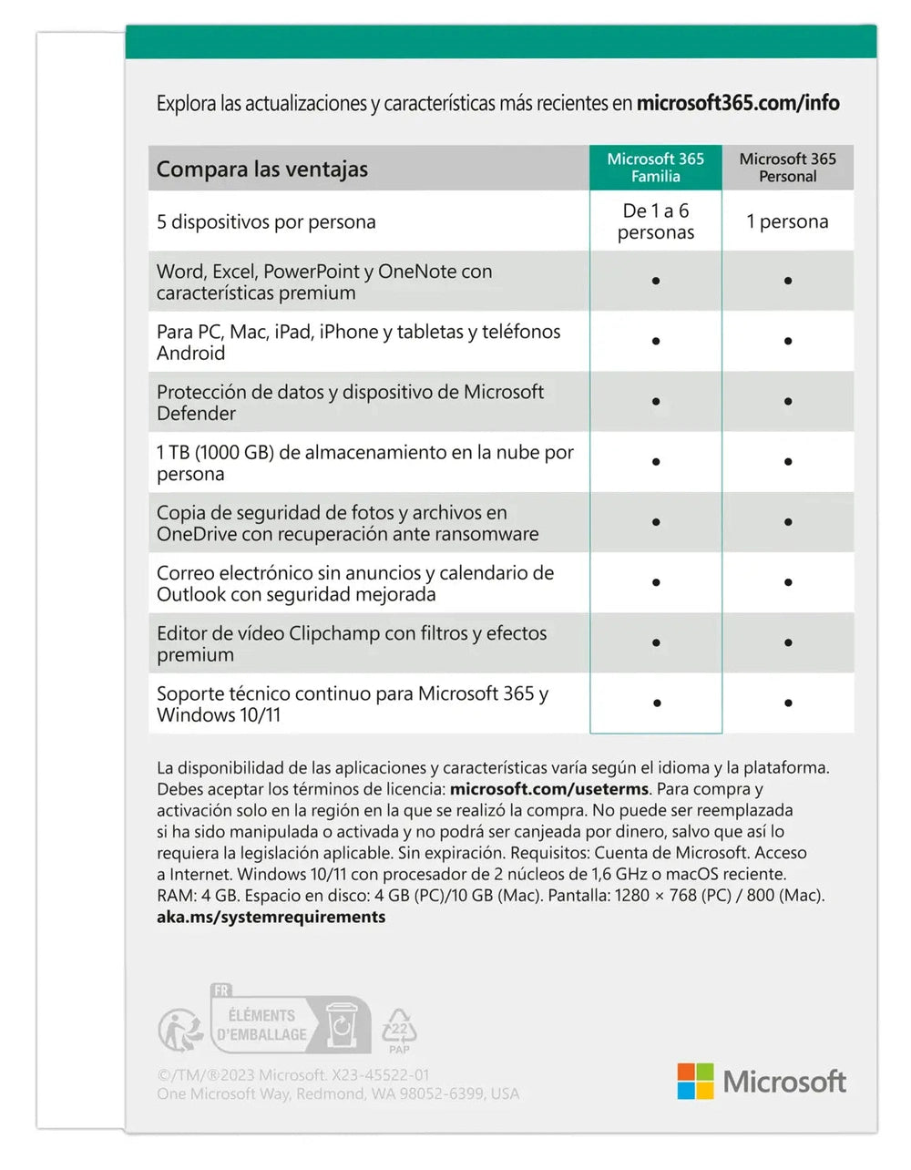 Licencia Microsoft Office 365 Home (Todos los idiomas)