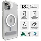 Case ZAGG Crystal Palace Snap Magsafe KS para iPhone 15 Plus/14 Plus - Transparente