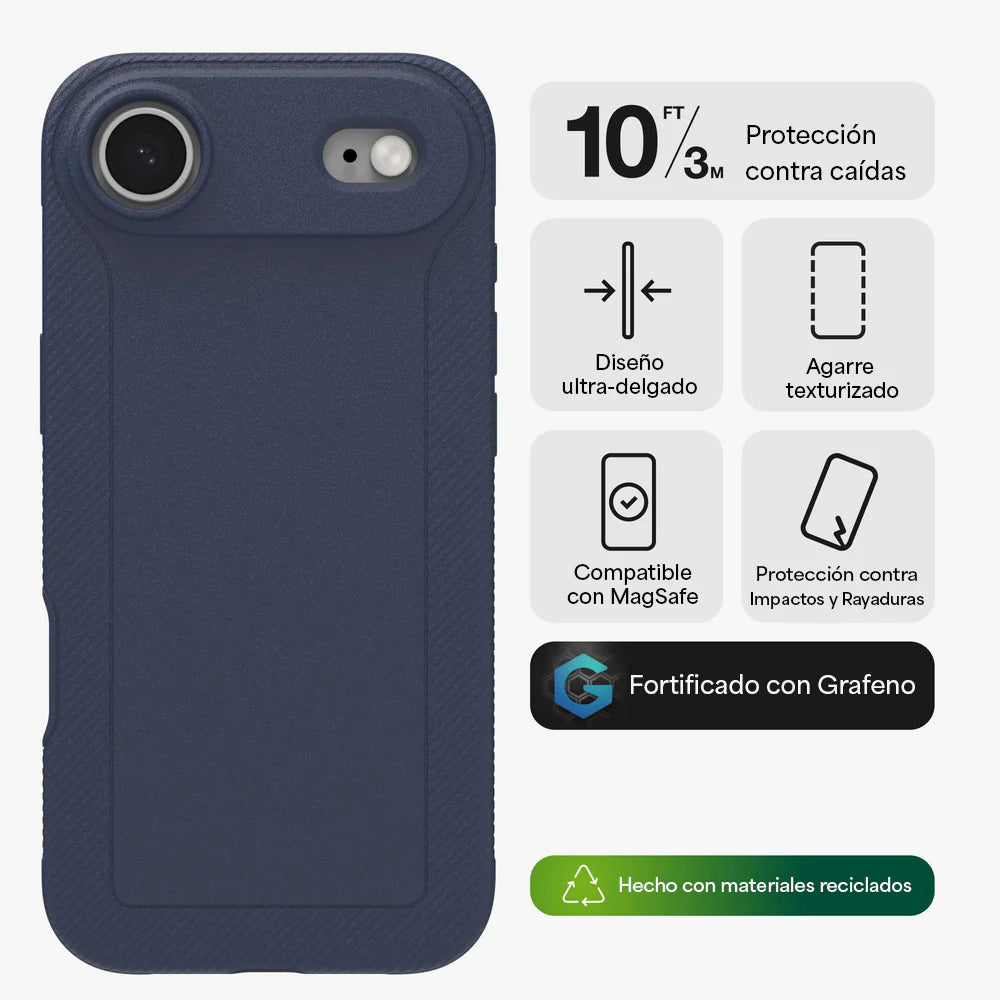 Case ZAGG Luxe con MagSafe para iPhone 17 Azul Marino