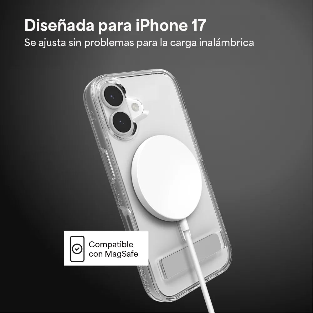 Case ZAGG Crystal Palace con MagSafe KS para iPhone Series 17 - Transparente
