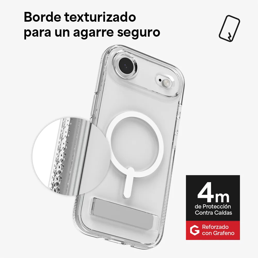 Case ZAGG Crystal Palace con MagSafe KS para iPhone Series 17 - Transparente