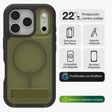 Case ZAGG Rainier con MagSafe KS para iPhone Series 17 - Alga Marina
