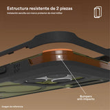 Case ZAGG Rainier con MagSafe KS para iPhone Series 17 - Alga Marina