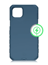 Case ItSkins Vault Solid con MagSafe para iPhone 14 Plus - Azul Marino