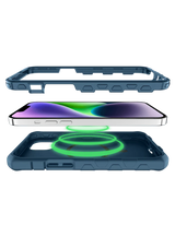 Case ItSkins Vault Solid con MagSafe para iPhone 14 Plus - Azul Marino