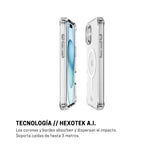 Case ItSkins Hybrid R Clear con MagSafe para iPhone 16 - Transparente