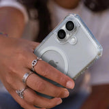 Case ItSkins Hybrid R Clear con MagSafe para iPhone 16 Plus - Transparente
