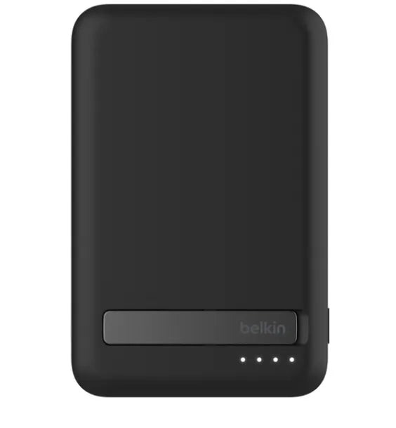 Bateria Inalambrica Belkin  5000 mAh con MagSage+ Soporte - Negro