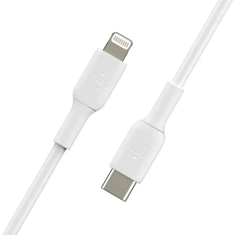 Cable Belkin BoostCharge USB-C a Lightning 1m - Blanco