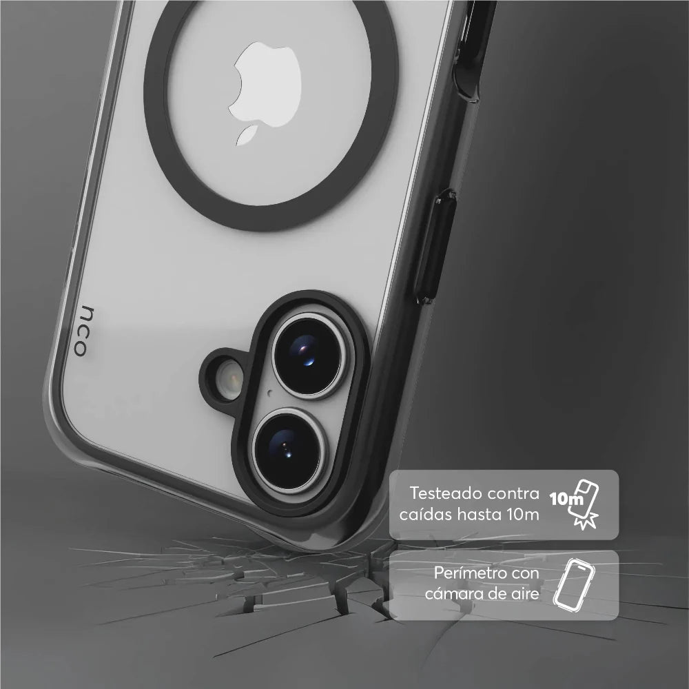Case NCO SafeCase Ultra con MagSafe para iPhone Series 17 - Negro