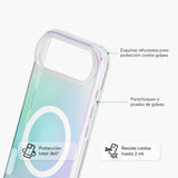 SafeCase Clear Rainbow con MagSafe NCO para iPhone 17 series