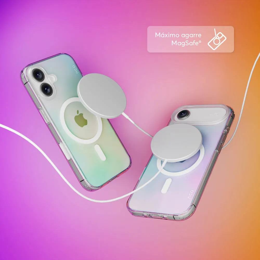 SafeCase Clear Rainbow con MagSafe NCO para iPhone 17 series