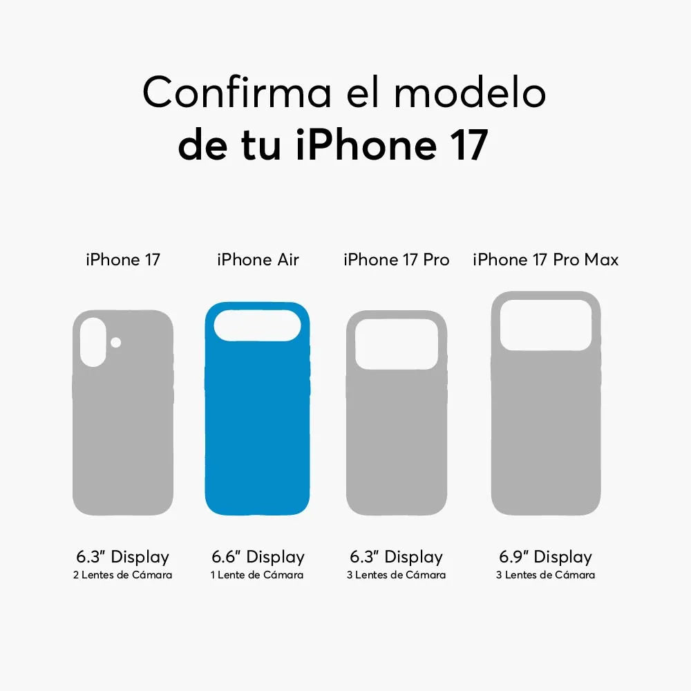 SafeCase Clear Rainbow con MagSafe NCO para iPhone 17 series