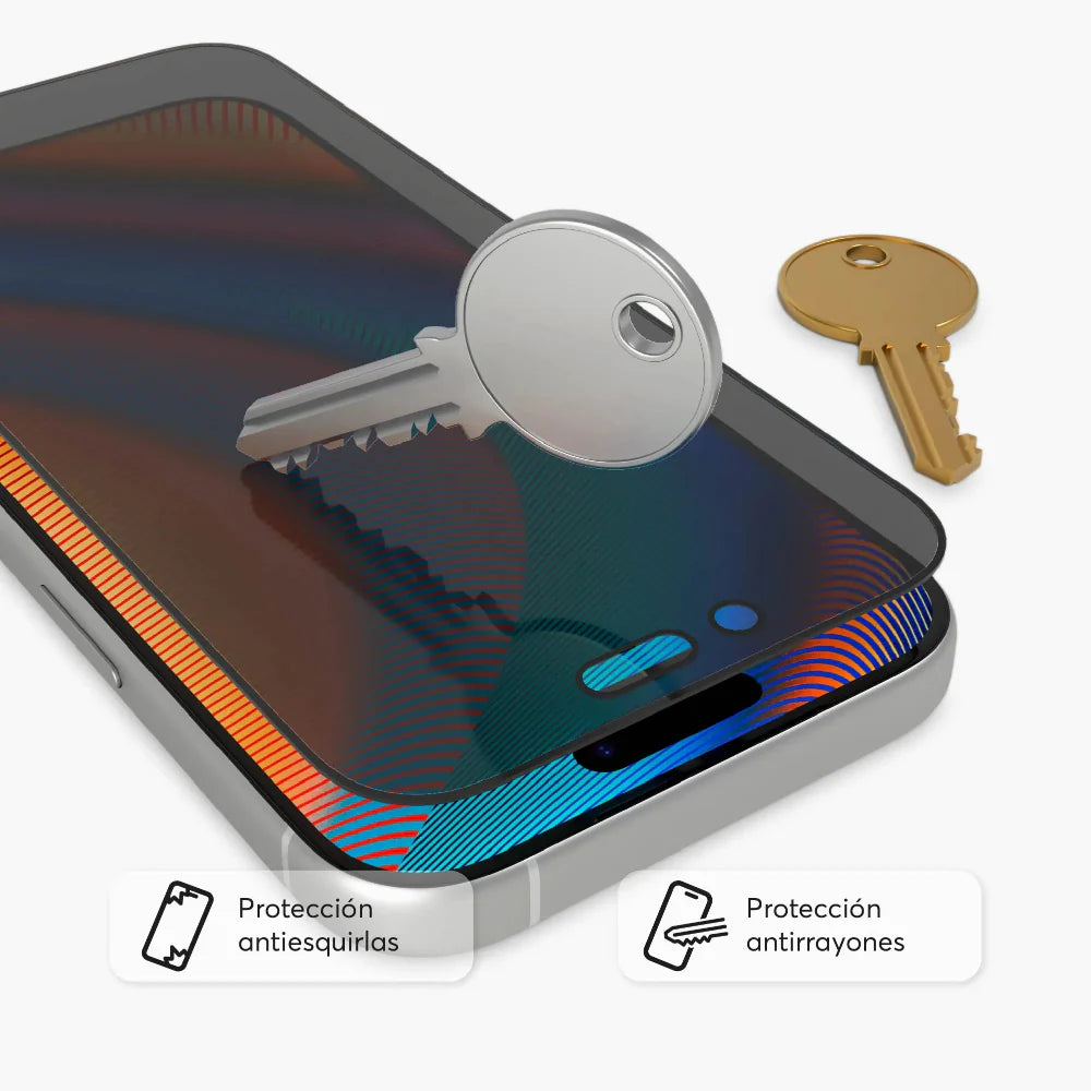 Protector de Pantalla NCO GlassGuard Privacy para iPhone Series 17 - Negro