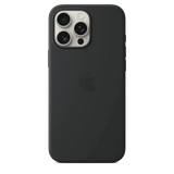 Funda de silicón con MagSafe para el iPhone 16 Pro Max - Negro