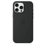 Funda de silicón con MagSafe para el iPhone 16 Pro Max - Negro